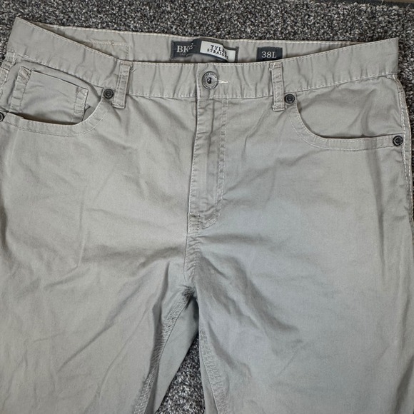 BKE Other - BKE Casuals Tyler Straight Leg Khaki Pants Mens 38L Tan Chino Stretch Cotton